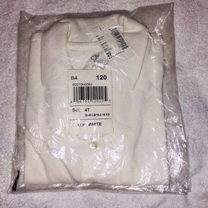 NWT long sleeve girls uniform polo shirt